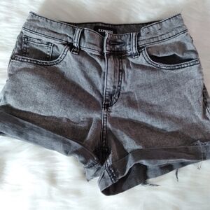 Express jean  shortie shorts black